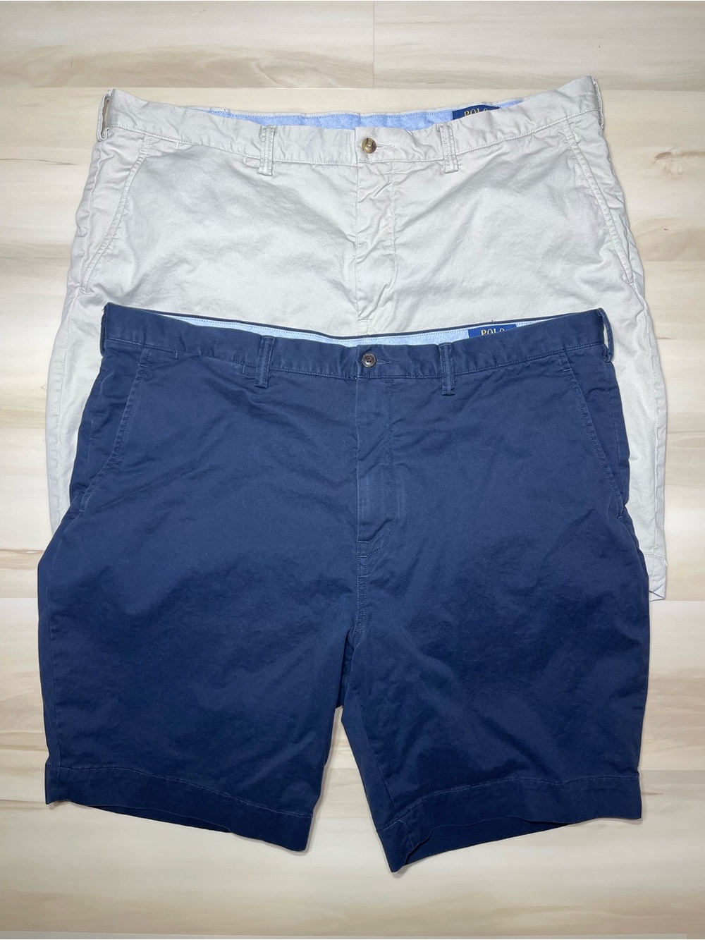 Lot Of Two (2) Polo Ralph Lauren Men’s Stretch Classic Fit Chino Shorts Sz 40